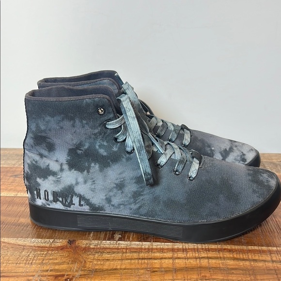 NOBULL Other - NOBULL Gray and Black High-Top Sneakers with Dyed Design, Men’s 8